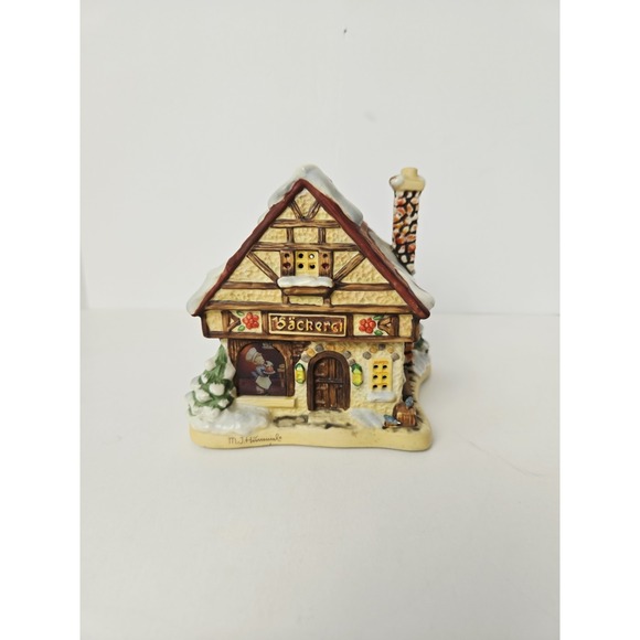 Hummel, Goebel Other - Vintage Hummel Goebel Village Bakery light up house no cord cottage Christmas
